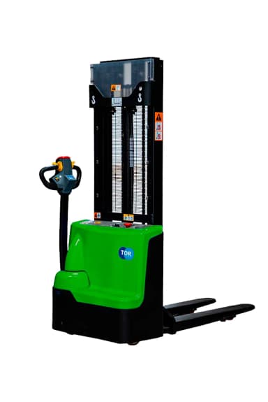 Штабелер самоходный 1,5 т 2,0 м TOR WS15H-2000SC PRO Li-ion 24/100 В/Ач контр. скорости подъема — фото 1